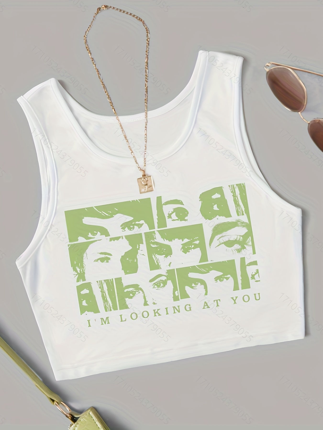 Graphic Print Tank Top 3 Pack Crew Neck Sleeveless Women's Clothing