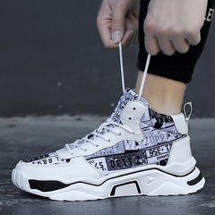 Men's Figure Graphic Lace Up Shoes