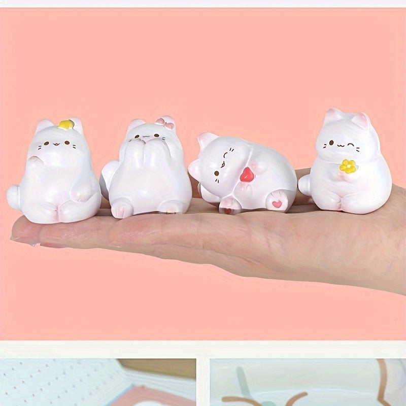Cartoon Cat Mini Ornament Resin Craft