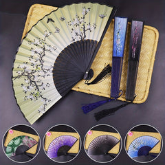Vintage Folding Fan Portable Dance Fan Japanese Style Fan