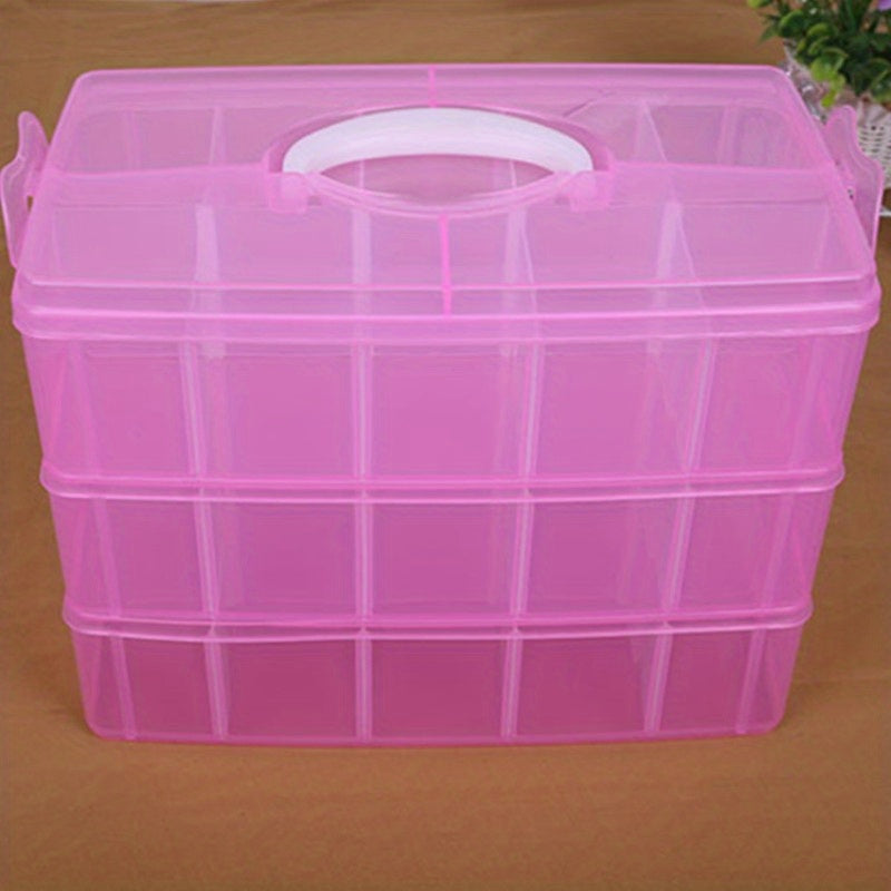 Adjustable Compartment Slot Bead Craft Jewellery Storage Organizer