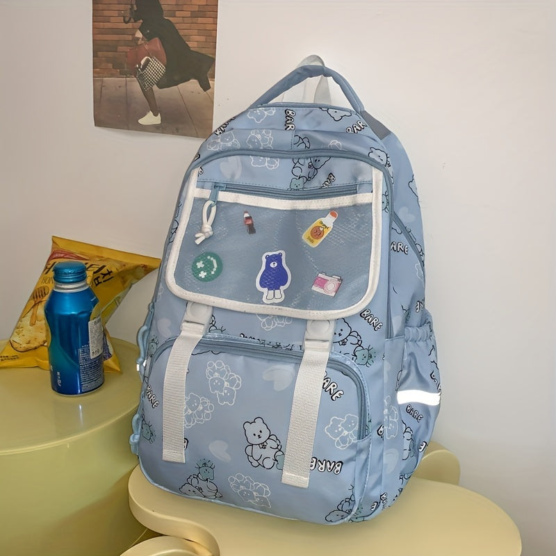 Kids Schoolbag Large Capacity Travel Backpack Waterproof Lightweight Bag