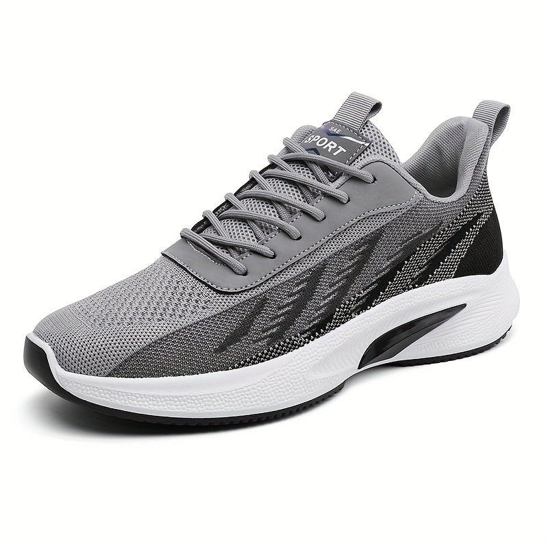 Men's Lightweight Woven Knit Sport Shoes for Running