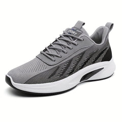 Men's Lightweight Woven Knit Sport Shoes for Running