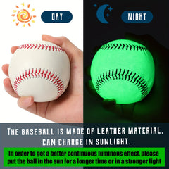 Luminous Baseball Glows In The Dark 9 inch Gift For Fans