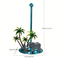 Hawaiian Style Wrought Iron Kitchen Tissue Towel Rack