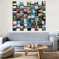 50pcs Mountain Scene Postcard Set Natural Beauty Landscape