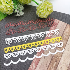 6pcs Lace Edge Die Cuts Metal Cutting Dies Scrapbook Craft Punch Stencils