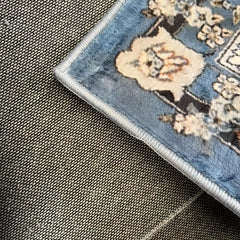 Vintage Boho Round Area Rug Waterproof Stain Resistant Soft Cashmere Carpet
