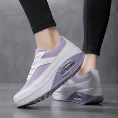 Colorblock Mesh Sneakers Air Cushion Running Shoes