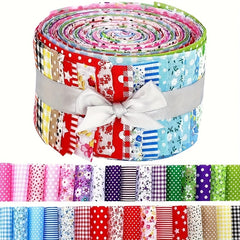 40pcs Floral Printed Quilting Fabric Cotton Craft DIY Handmade Doll