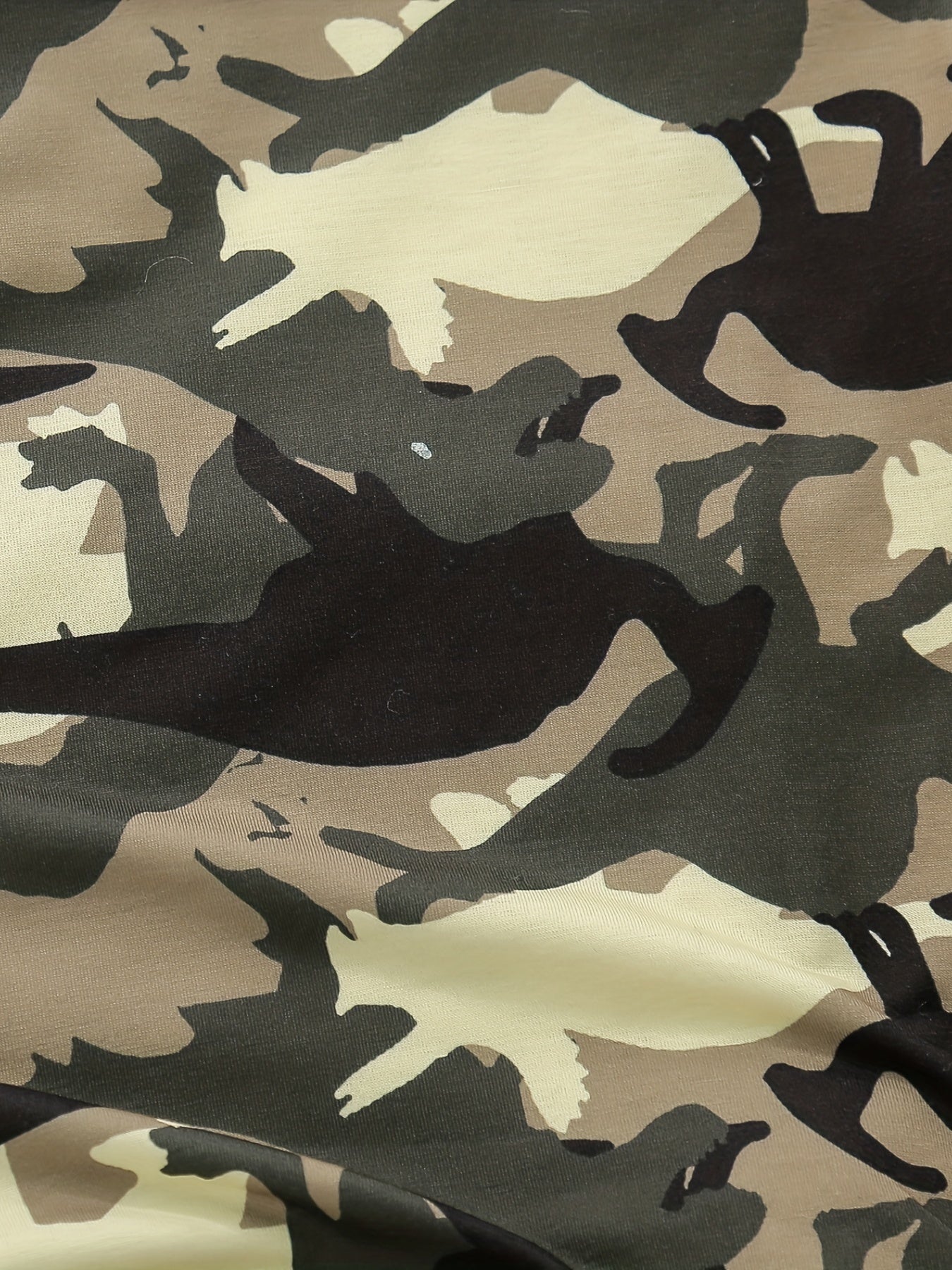 Boys Dino Print Camo T shirt & Shorts Set Kids Summer Clothes