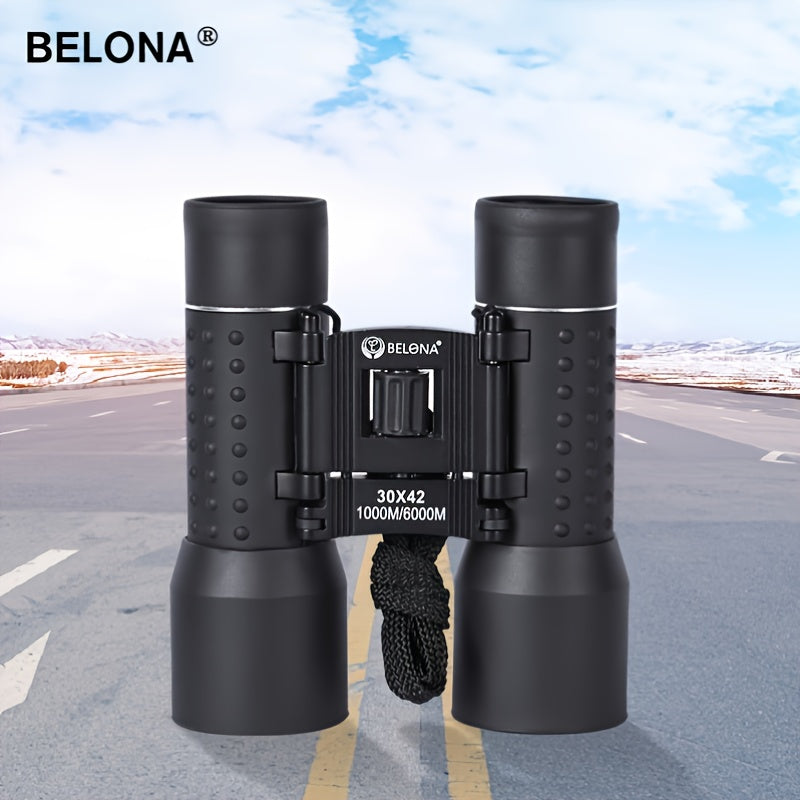 BELONA 30x42 Rubber Metal Body Portable Telescope Binoculars HD Lll Night Vision