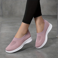 Women's Knit Sneakers Lightweight Low Top Casual Shoes