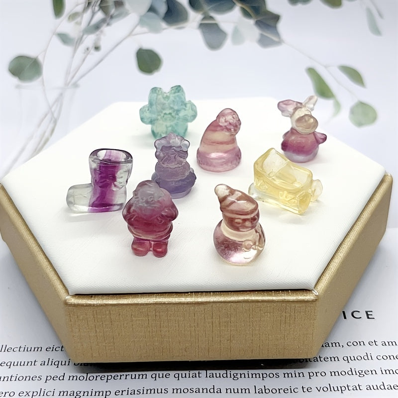 Colorful Transparent Mixed Style Cartoon Christmas Series Collection Ornaments