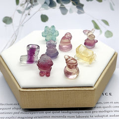 Colorful Transparent Mixed Style Cartoon Christmas Series Collection Ornaments