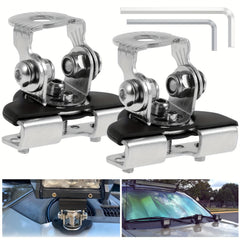 2pcs LED Light Bar Mounting Bracket Universal Adjustable Stainless Steel Holder