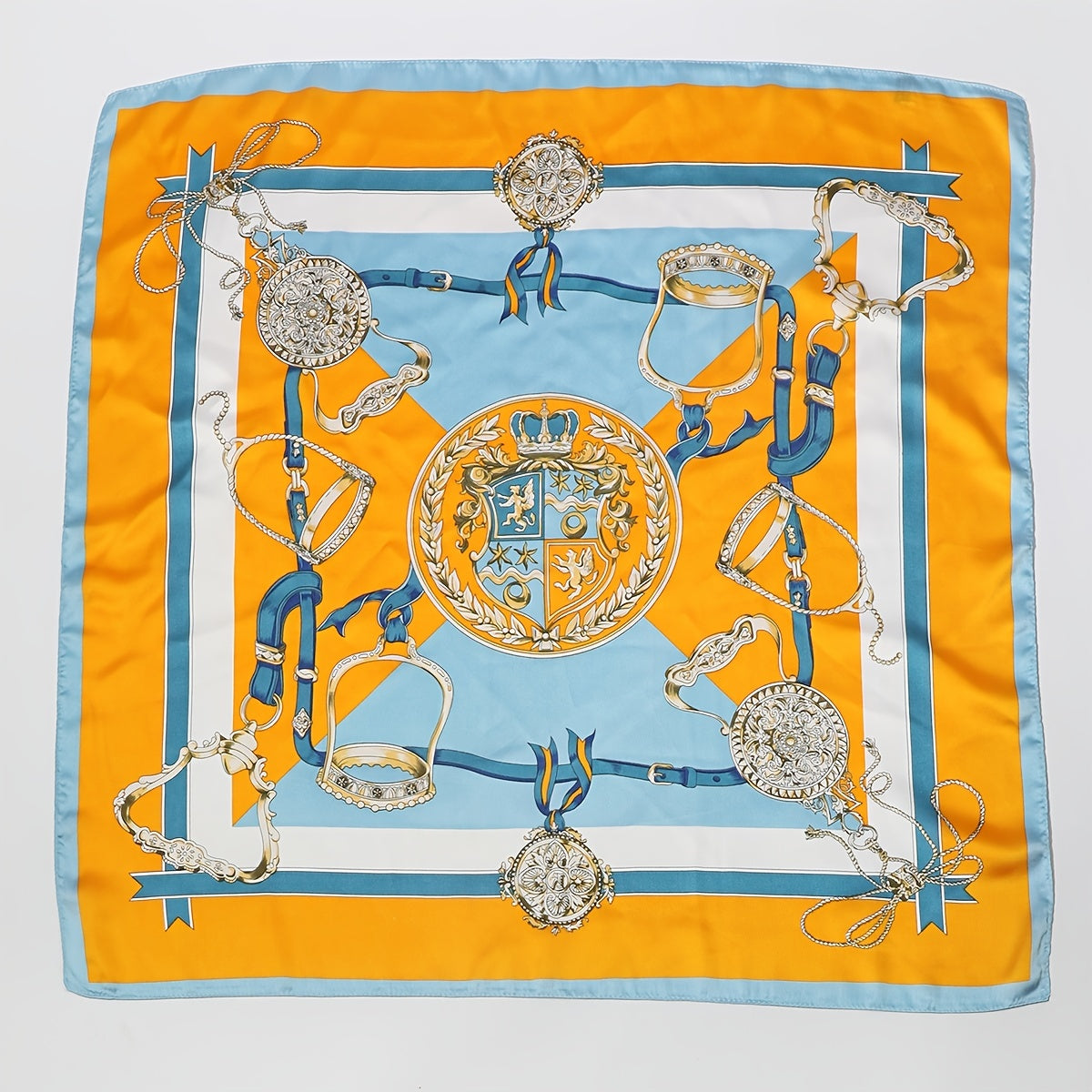 Vintage Yellow Block Scarf Neckerchief