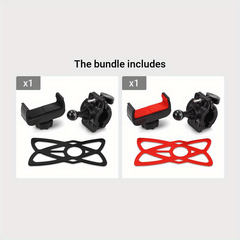 Universal 360 Rotating Silicone Bike Phone Holder