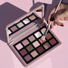 Pink Eyeshadow Palette 15 Colors Matte Shimmer Glitter Eye Shadow Makeup Kit