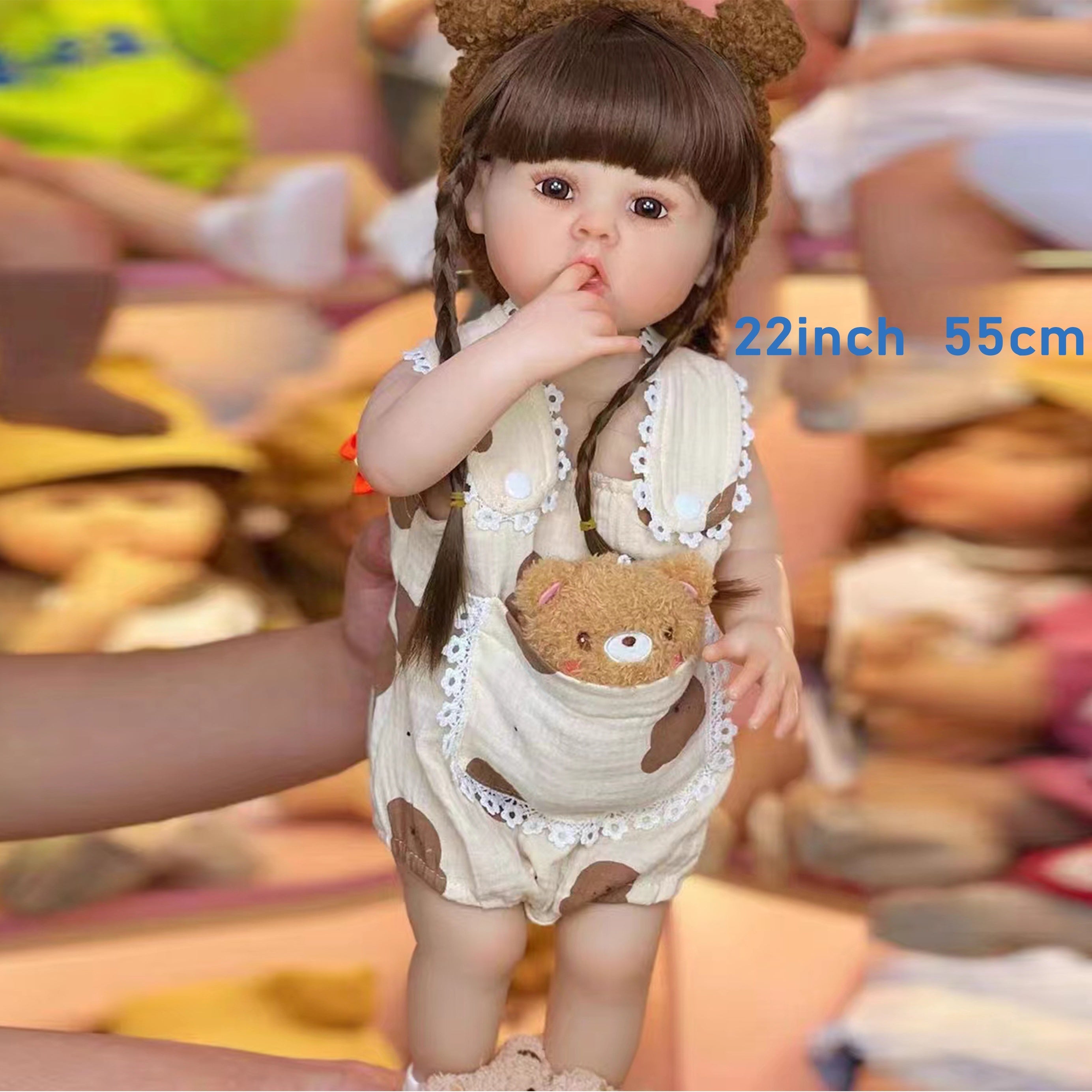 Reborn Princess Girl Doll Full Enamel Simulative 3D Toy Gift