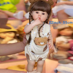 Reborn Princess Girl Doll Full Enamel Simulative 3D Toy Gift
