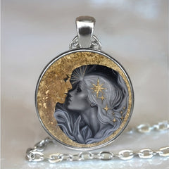 Moon Beauty Pendant Necklace for Girls