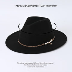 Vintage Cowboy Hat Wide Brim Sun Hat For Outdoor Activities Fishing