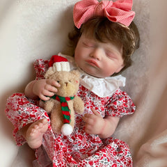 Silicone Vinyl Reborn Dolls Full Body with Rooted Hair Christmas Gift