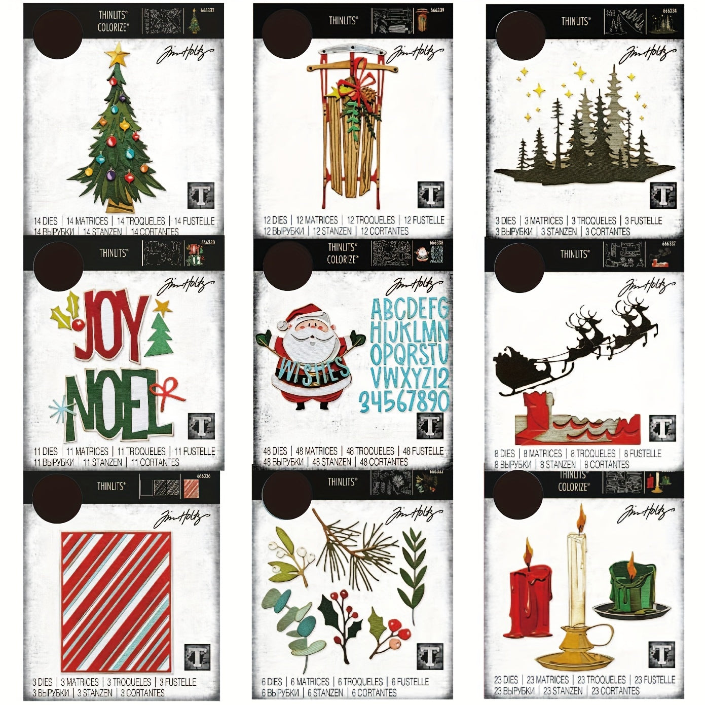 Christmas Metal Cutting Dies for Card Making DIY Crafts Santa Claus