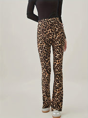 Plaid Print High Rise Yoga Trousers