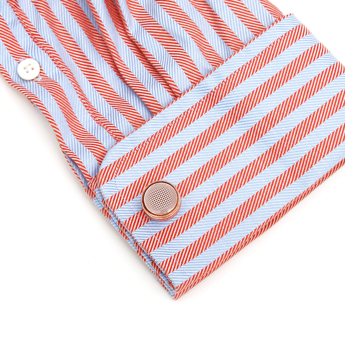 Men's Rose Round Cufflinks XK21S006