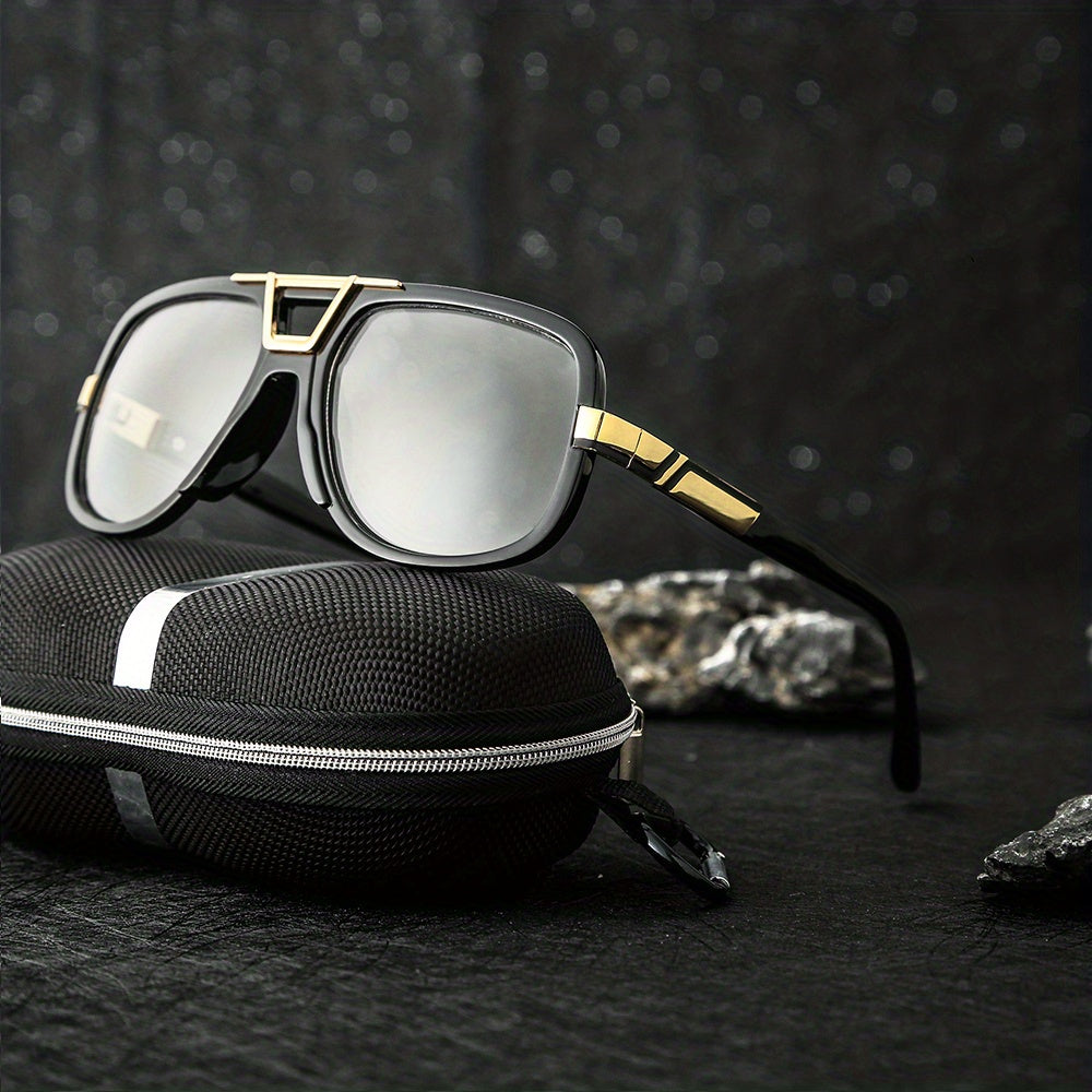 Square Frame Sunglasses Steampunk UV Protection