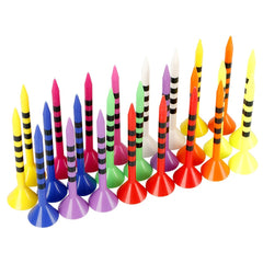 50 Mixed Plastic Golf Tees - Professional Reusable Golf Accessories
