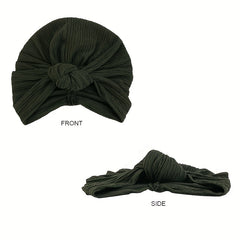 Solid Boho Bonnet Head Wrap Head Scarf Elastic Beanie Chemo Hats