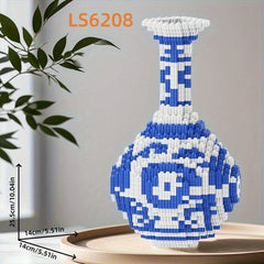 2620pcs Porcelain Vase Building Blocks Model Office Home Decor Toy Gift