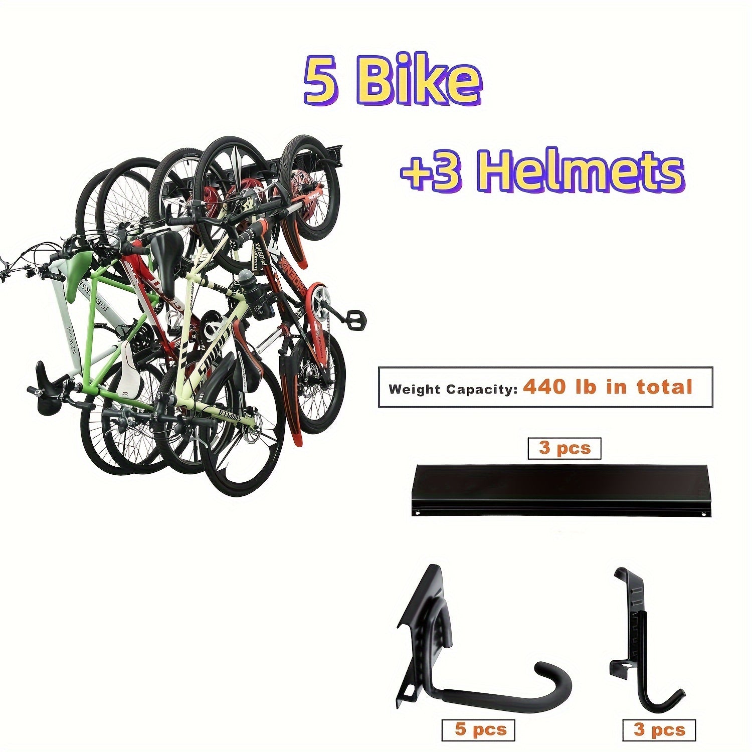 Bike Storage Hook Rack Wall Bike Rack Garage Heavy Duty Bike Hangers