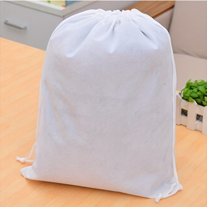 5pcs Nonwoven Shoe Travel Pouch Drawstring Storage Bag