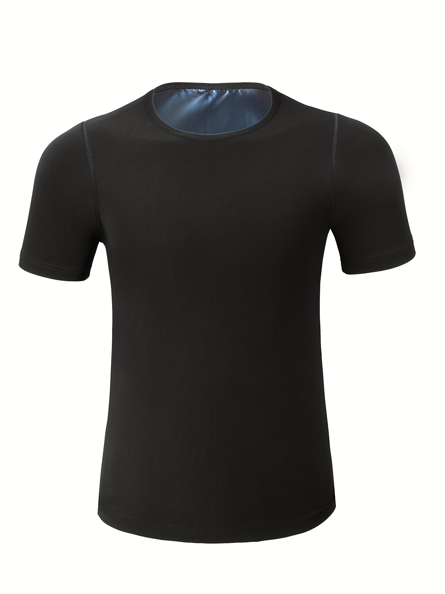 Men's Compression Sweat Sauna T Shirt High Stretch Comfy Tee Top