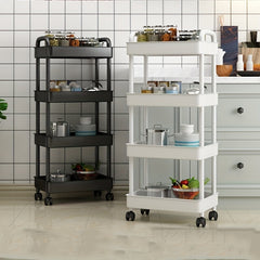 Household Snack Small Cart Large Capacity Organizer Living Room Floor Rack