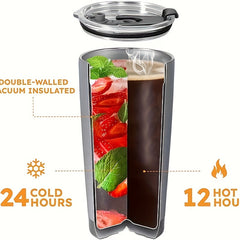 Colorful 20oz Stainless Steel Water Bottle Insulated Coffee Cup
