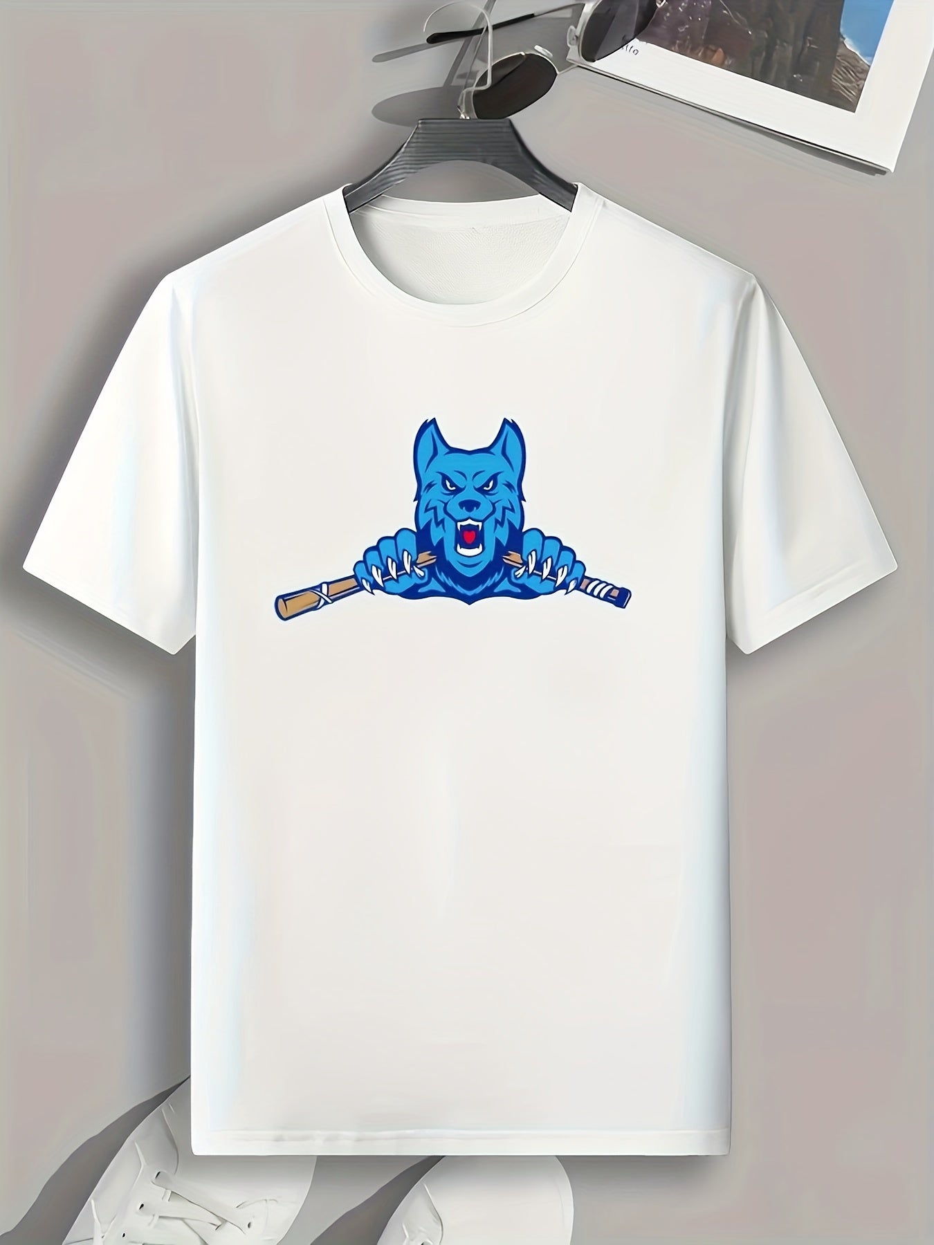 Angry Animal Print Men's Graphic T shirt Casual Comfy Tees For Summer