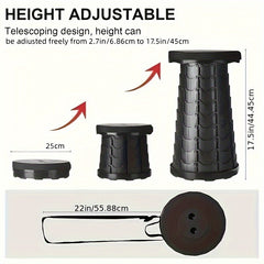 Portable Folding Stool Load 181KG Camping Hiking BBQ