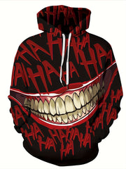 Men's 3D Printed Sports Casual Hoodie Long Sleeve Top