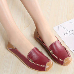 Women's Soft Sole Slip On Casual Flat Shoes Outdoor Work Nurse Shoes
