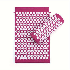 Yoga Acupressure Massage Mat & Pillow Set for Relaxation
