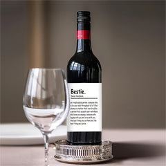 6pcs Funny Happy Birthday Bottle Tags Wine Bottle Stickers