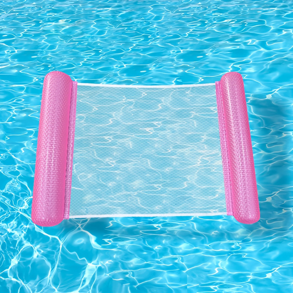 1pc Inflatable Solid Hammock with Two Tubes for Water Swimming Pool