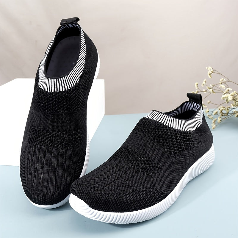 Women's Mesh Slip-On Sneakers Lightweight Running Shoes