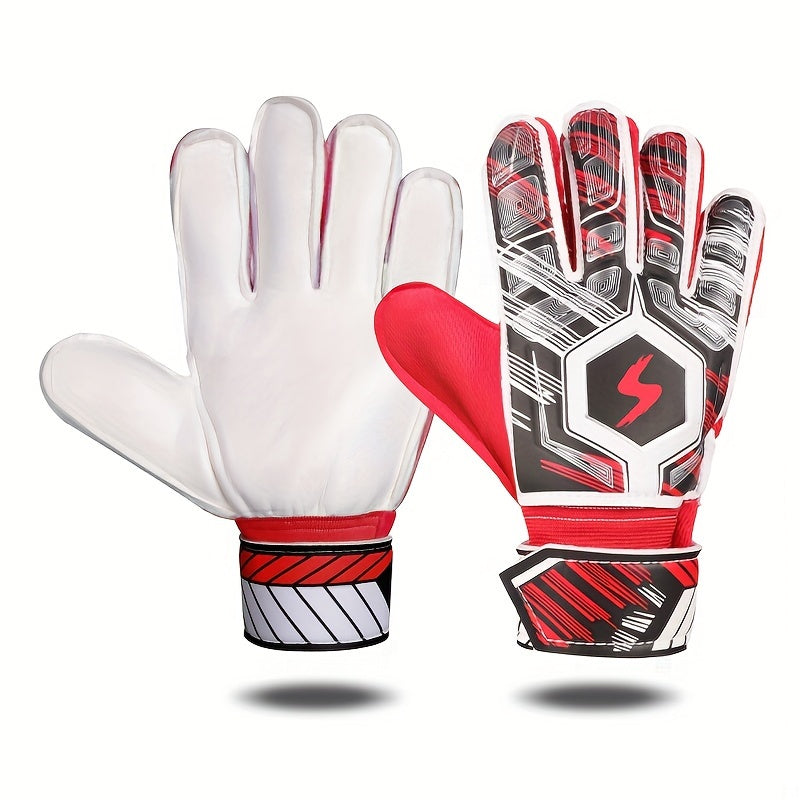 Kids Football Goalkeeper Gloves, Non Slip, Thickened, Training Match